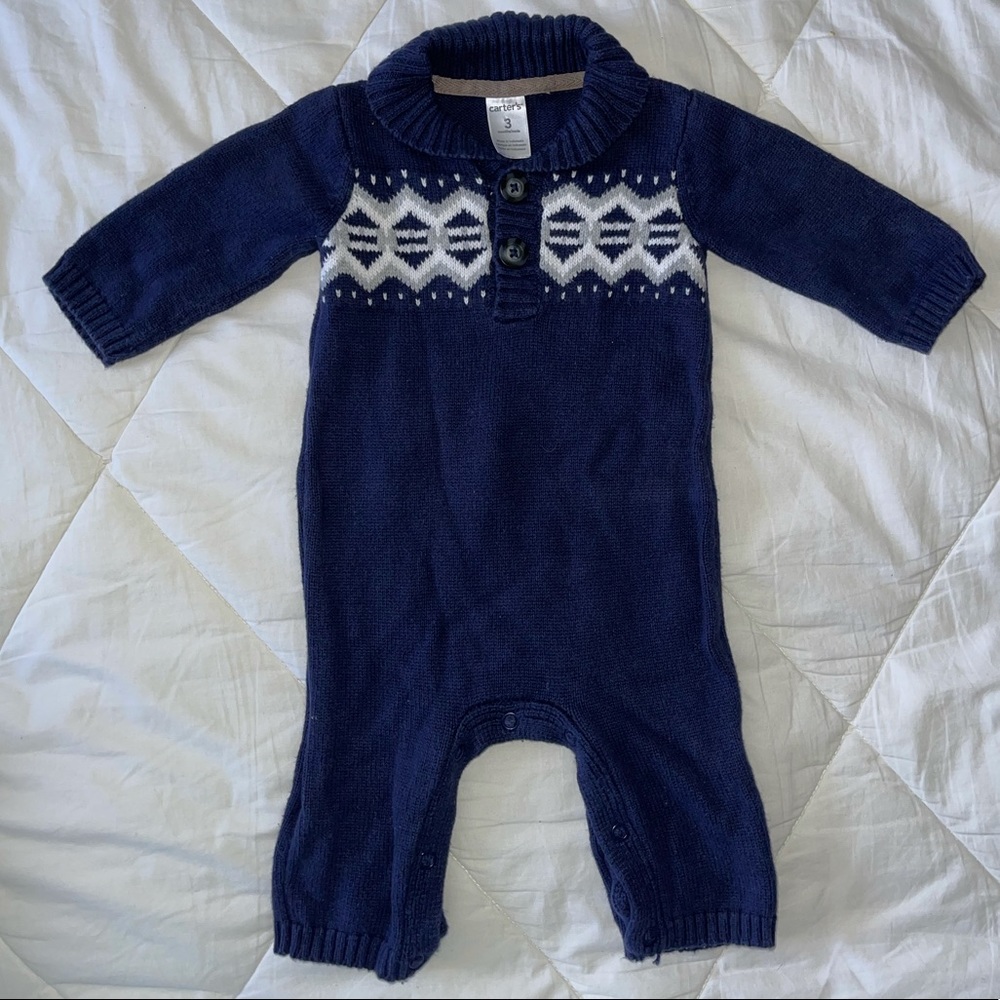 Baby Boy Sweater Bodysuit
